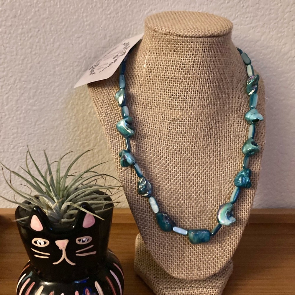 SemiPrecious Blue Stone Necklace